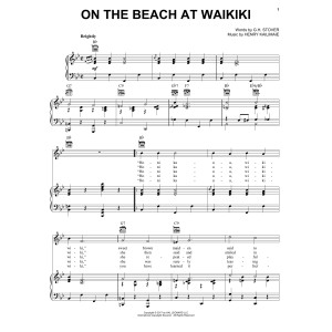 On The Beach At Waikiki